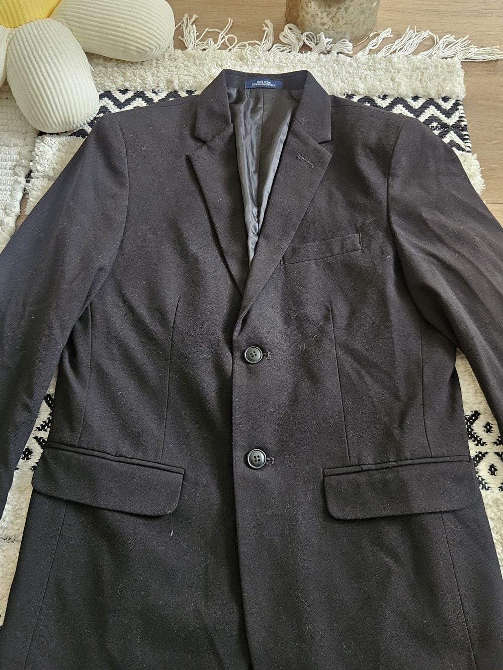 Chaps Boys Dark Brown Two-Button Blazer